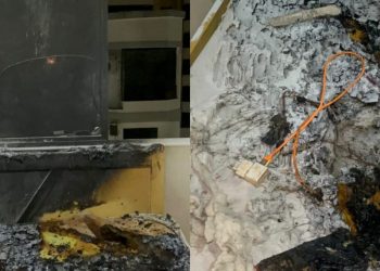 Celular explode durante carregamento causando incêndio em Balneário Camboriú