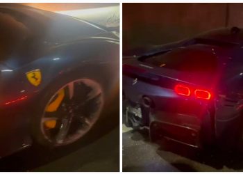 Ferrari de 5 Milhões bate no morro do Boi em Balneário Camboriú!