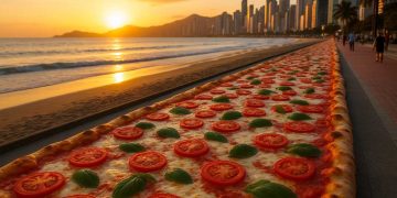 Maior Pizza do Brasil é de Balneário Camboriú !