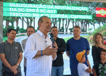 Governador Jorginho Mello inaugura revitalização da SC-390 e da SC-467 entre Zortéa e Capinzal