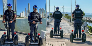 Guarda Municipal inicia patrulha turística com óculos inteligentes e diciclos em Balneário Camboriú