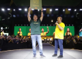 Governador Jorginho recebe Flávio Bolsonaro e demonstra que aposta em nova onda em SC